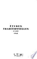 Études traditionnelles