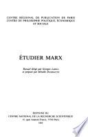 Etudier Marx