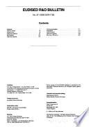 Eudised R & D Bulletin