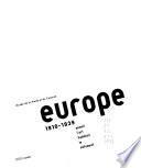 Europe, 1910-1939