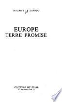 Europe, terre promise