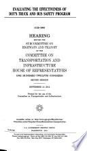 Evaluating the Effectiveness of DOT's Truck and Bus Safety Program