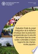 Évaluation finale du projet «Intégration de la résilience climatique dans la production agropastorale pour la sécurité alimentaire dans les zones rurales vulnérables à travers l’approche des champs-écoles paysans»