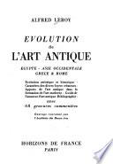 Évolution de l'art antique: Égypte, Asie occidentale, Grèce & Rome