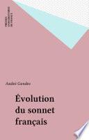 Évolution du sonnet français