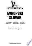 Evropski slovar