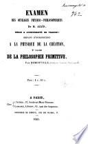 Examen des ouvrages physico-philosophiques de M. Azaïs