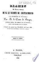 Examen du dernier ouvrage de M. le vicomte de Chateaubriand (le Congrès de Vérone)