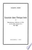 Excursion dans l'antique Ionie