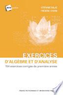 Exercices d'algèbre et d'analyse