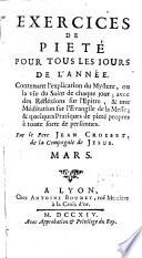 Exercices De Pieté Pour Tous Les Jours De L'Année
