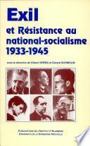 Exil et résistance au national-socialisme, 1933-1945