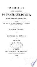 Expedition dans les parties centrales de l'Amerique du Sud
