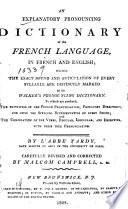 Explanatory Pronouncing Dictionary of the French Language
