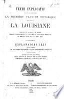Explanatory text to be annexed to the first historical plate concerning Louisiana ...