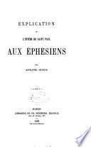 Explication de l'Epître de Saint Paul aux Ephésiens