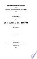 Explication de la feuille de Virton
