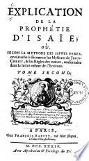 Explication de la prophétie d'Isaie0