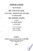 Explication des ouvrages de peinture, sculpture, architecture et gravure des artistes vivants