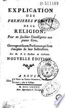Explication des premières vérités de la religion