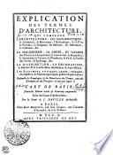 EXPLICATION DES TERMES D'ARCHITECTURE