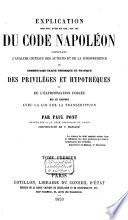 Explication des tit. XVIII et XIX, Liv. III du Code Napoléon