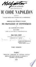 Explication des tit. xviii et xix, liv. III du Code Napoléon