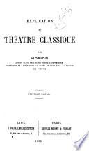 Explication du théâtre classique