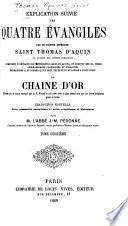 Explication suivie des quatre Évangiles ...