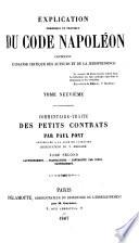Explication théorique et pratique du Code Napoléon