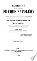 Explication théorique et pratique du Code Napoléon