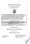 Exploitation forestière et suivi de l'évolution des ressources ligneuses dans la communauté rurale de Ndoga Babacar, département de Tambacounda, arrondissement de Maka Colibantan