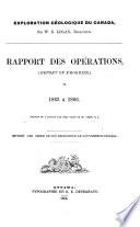 Exploration géologique du Canada. Rapport des opérations de 1863 à 1866. Traduit de l'anglais par M.M.EMM. Blain de St.Aubin
