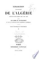 Exploration scientifique de l'Algérie