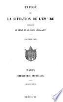 Exposé de la situation de l'Empire
