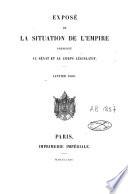 Exposé de la situation de l'Empire présenté au Sénat et au Corps législatif
