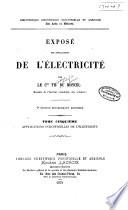 Exposé des applications de l'électricité: Applications industrielles de l'électricité