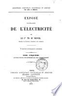 Exposé des applications de l'électricité