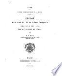 Exposé des Opérations géodésiques executées de 1884 à 1890 sur les Côtes de Corse