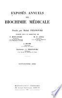 Exposés annuels de biochimie médicale