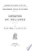 Exposition de reliures