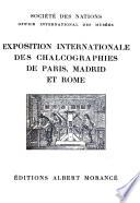 Exposition internationale des chalcographies de Paris, Madrid et Rome