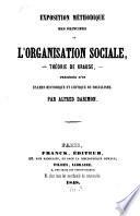 Exposition méthodique des principes de l'organisation sociale