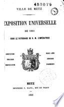 Exposition universelle de 1861 sous le patronage de S. M. l'Impératrice