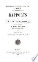 Exposition universelle de 1867: Rapports du jury international