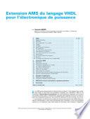 Extension AMS du Language VHDL Pour I'Electronique de Puissance
