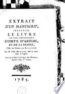 Extrait d'un manuscrit, intitulé : Le livre du très-chevalereux comte d'Artois, et de sa femme, fille du comte de Boulogne