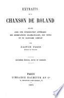 Extraits de la Chanson de Roland