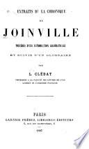 Extraits de la chronique de Joinville