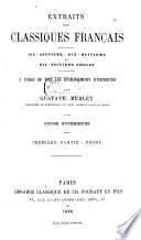 Extraits des classiques français, 17., 18. et 19. siècles, à l'usage de tous les établissements d'instruction